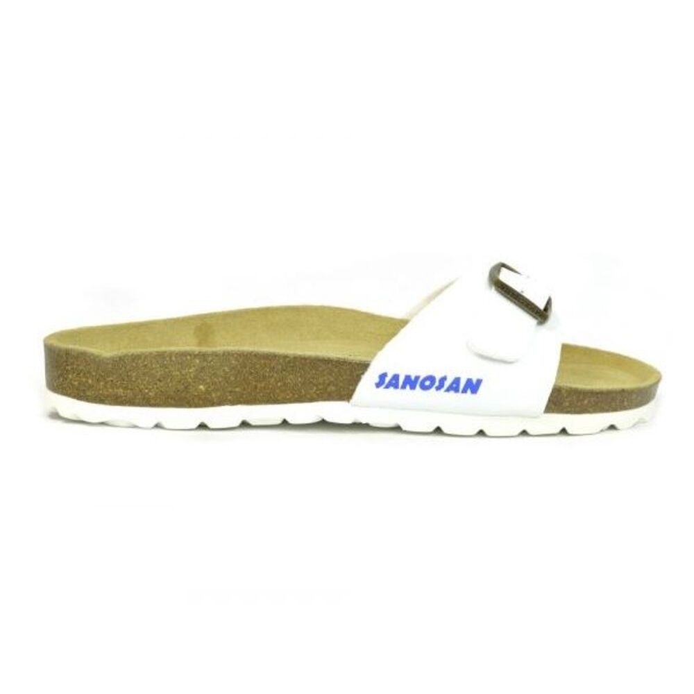 Sanosan Mens Malaga Sano Sandals / White/Brown